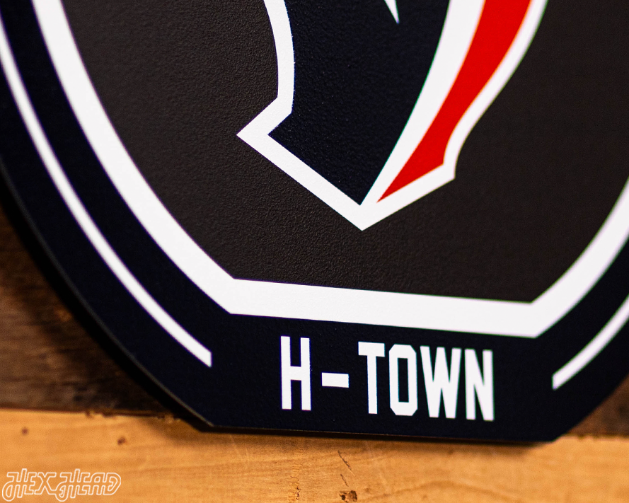 VARSITY Collection- Single Layer Houston Texans Metal Wall Art