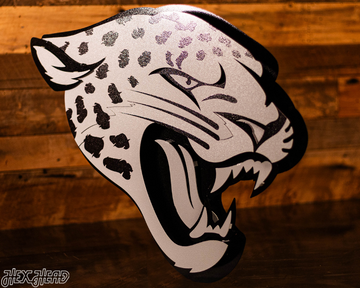 MONOCHROME - Jacksonville Jaguars 3D Vintage Metal Wall Art