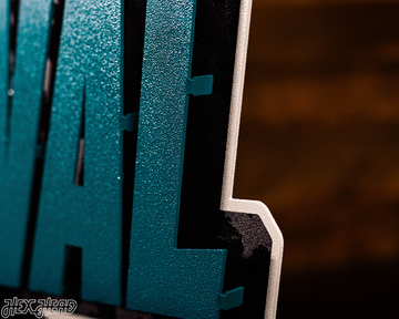 Jacksonville Jaguars - Hex Head EXCLUSIVE "DUUUVAL" Wordmark 3D Metal Wall Art