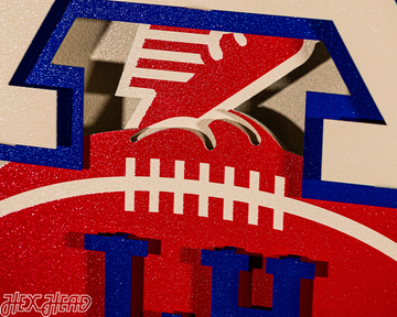 Kansas City Chiefs Lamar Hunt Memorial Patch 3D Metal Wall Art