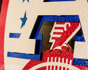 Kansas City Chiefs Lamar Hunt Memorial Patch 3D Metal Wall Art