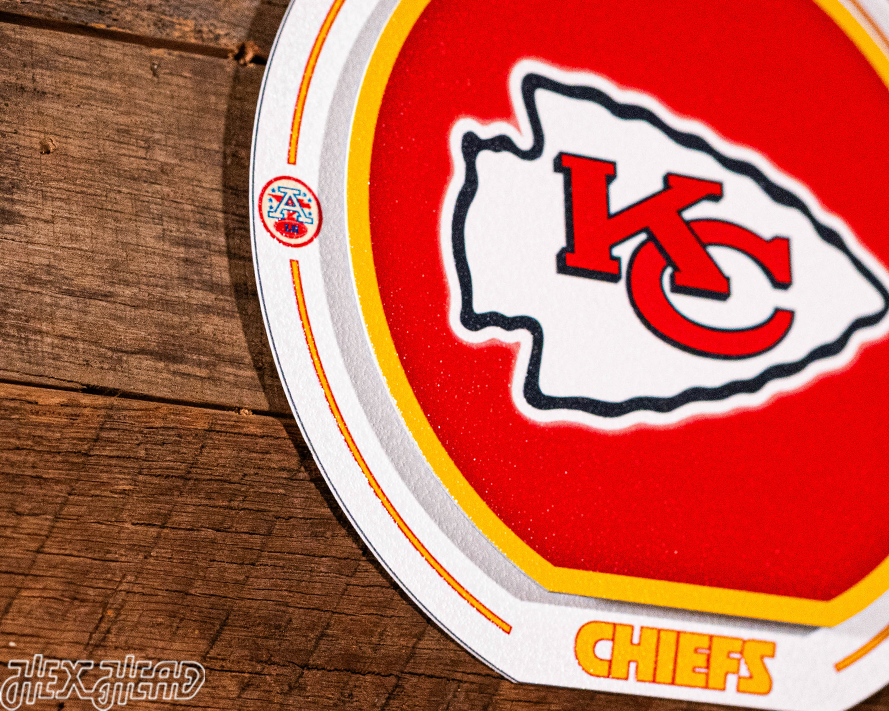 Kansas City Chiefs "Double Play" On the Shelf or on the Wall Art