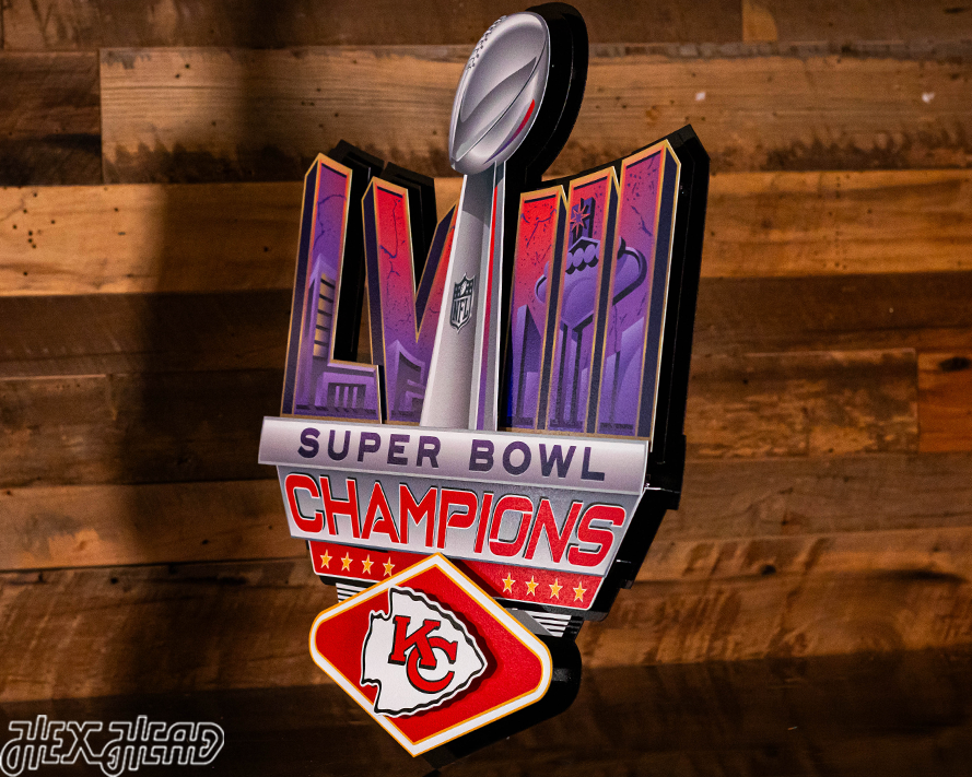 Kansas City Chiefs SUPER BOWL LVIII CHAMPIONS! 3D Wall Art
