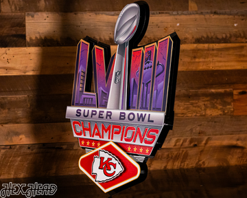 Kansas City Chiefs SUPER BOWL LVIII CHAMPIONS! 3D Wall Art