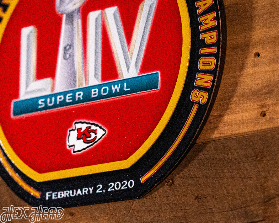 Kansas City Chiefs Super Bowl LIV "Double Play" On The Shelf or On The Wall
