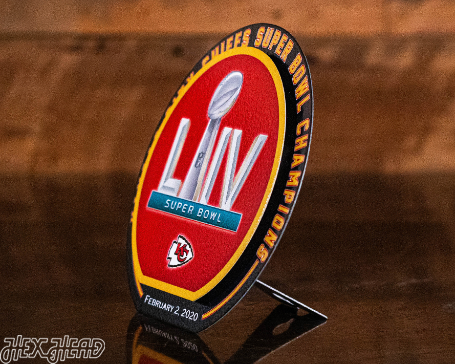 Kansas City Chiefs Super Bowl LIV "Double Play" On The Shelf or On The Wall