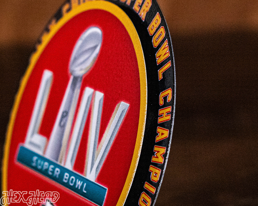 Kansas City Chiefs Super Bowl LIV "Double Play" On The Shelf or On The Wall