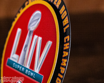 Kansas City Chiefs Super Bowl LIV "Double Play" On The Shelf or On The Wall