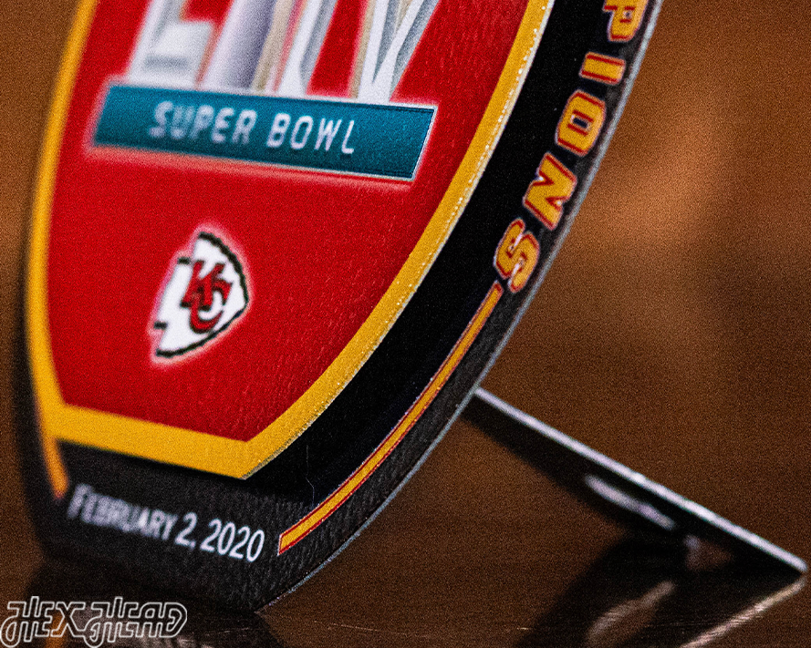 Kansas City Chiefs Super Bowl LIV "Double Play" On The Shelf or On The Wall