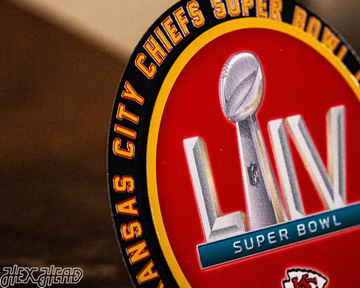Kansas City Chiefs Super Bowl LIV "Double Play" On The Shelf or On The Wall