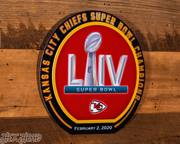 Kansas City Chiefs Super Bowl LIV "Double Play" On The Shelf or On The Wall