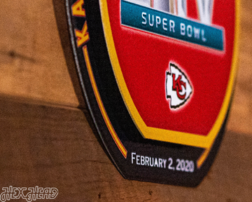 Kansas City Chiefs Super Bowl LIV "Double Play" On The Shelf or On The Wall