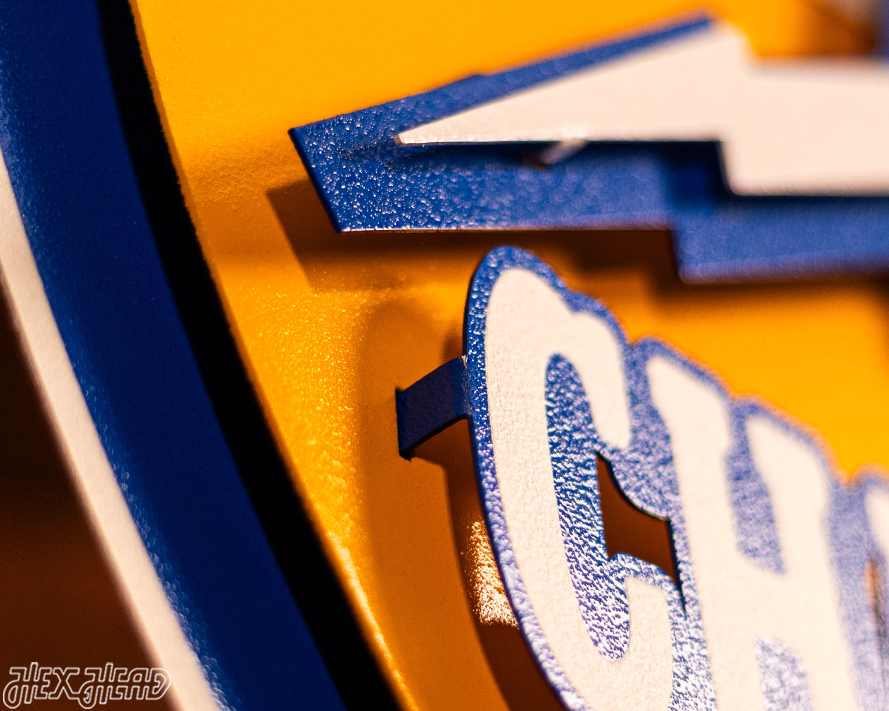 Chargers SHIELD 3D Vintage Metal Wall Art