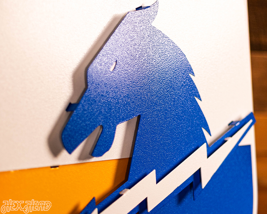 Chargers SHIELD 3D Vintage Metal Wall Art