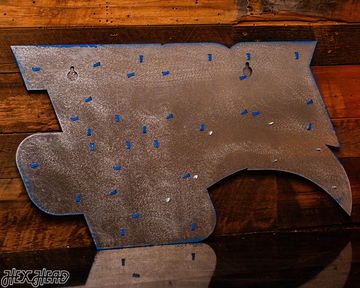 Los Angeles Chargers - Hex Head EXCLUSIVE "Bolt Up" Wordmark 3D Metal Wall Art