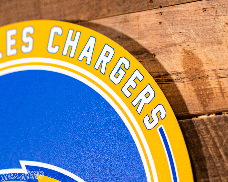 VARSITY Collection- Single Layer Los Angeles Chargers Metal Wall Art