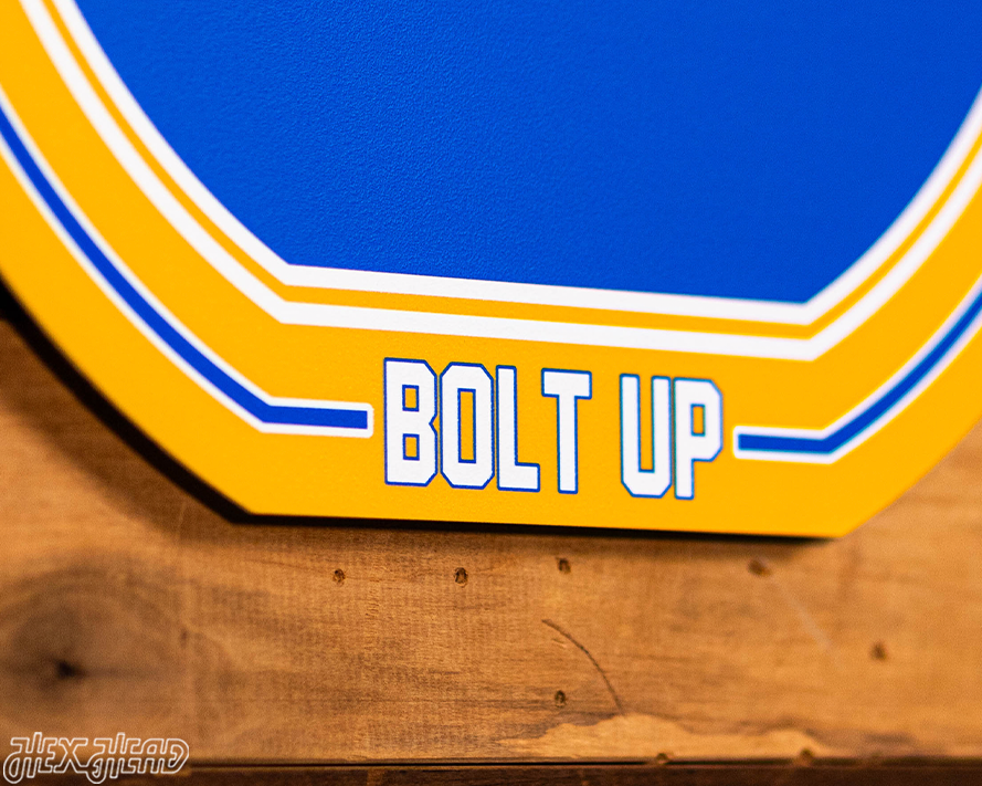 VARSITY Collection- Single Layer Los Angeles Chargers Metal Wall Art