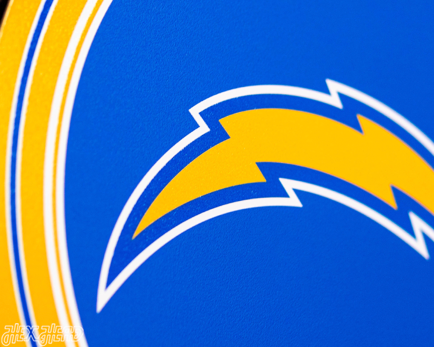 VARSITY Collection- Single Layer Los Angeles Chargers Metal Wall Art