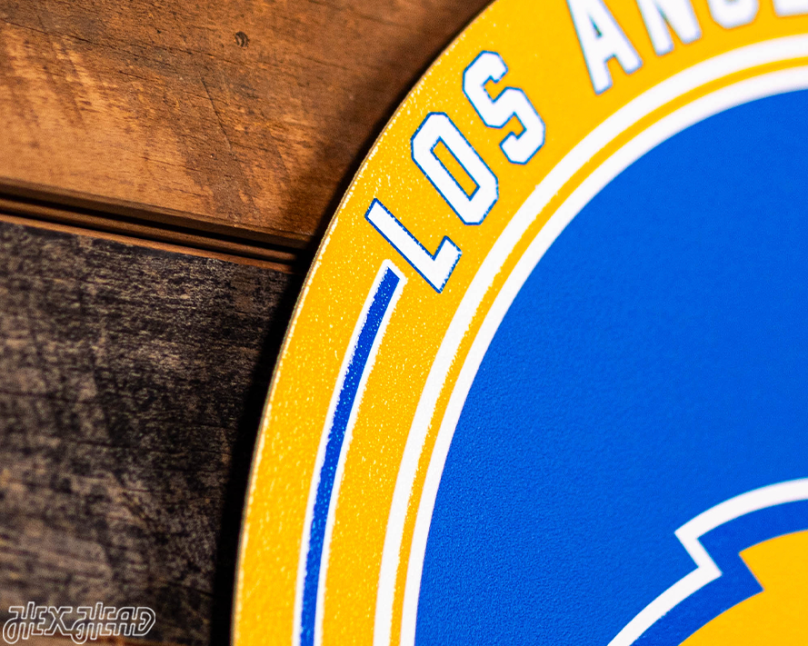 VARSITY Collection- Single Layer Los Angeles Chargers Metal Wall Art