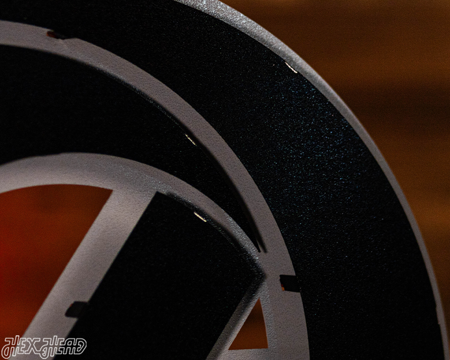 MONOCHROME - Los Angeles Rams "LA" Logo 3D Vintage Metal Wall Art