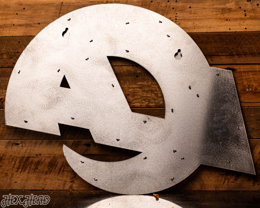 MONOCHROME - Los Angeles Rams "LA" Logo 3D Vintage Metal Wall Art