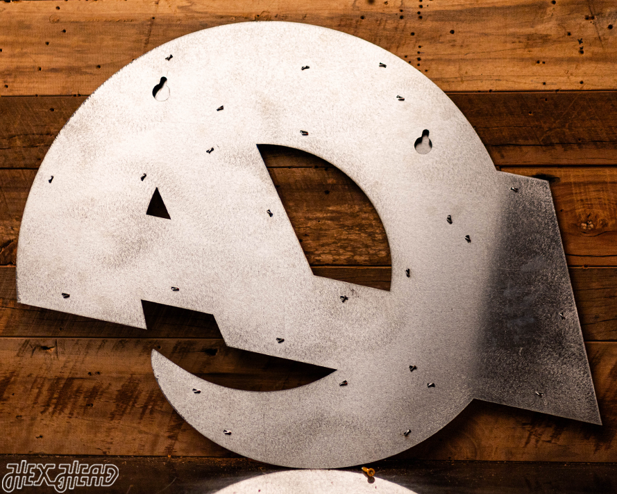 Los Angeles Rams "LA" Logo 3D Vintage Metal Wall Art