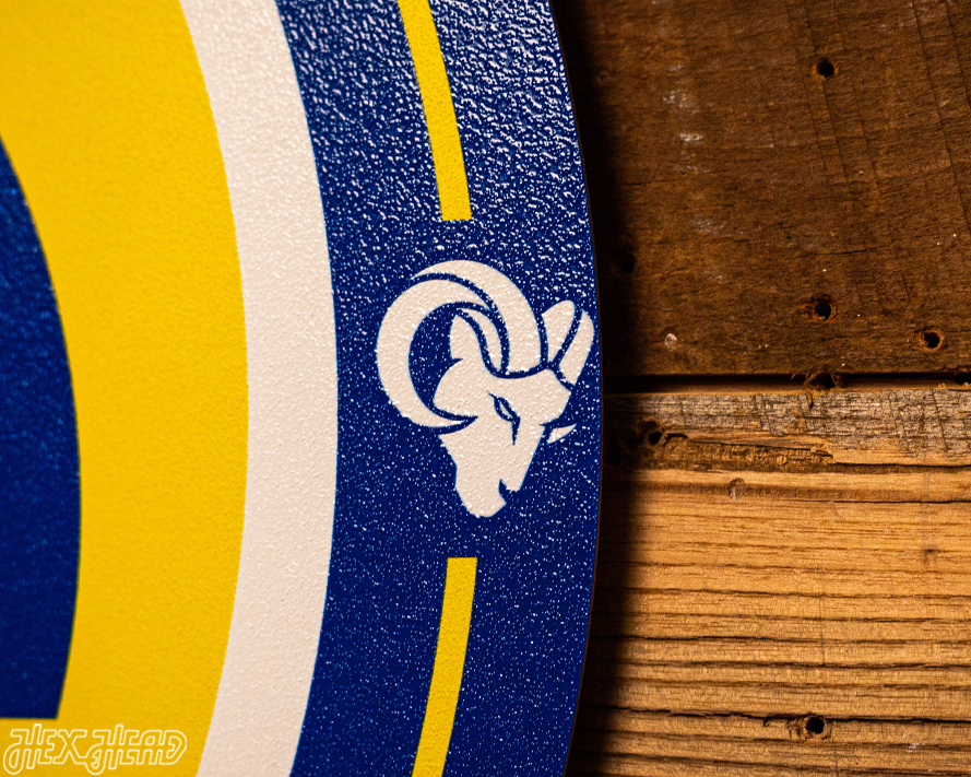 VARSITY Collection- Single Layer Los Angeles Rams Metal Wall Art