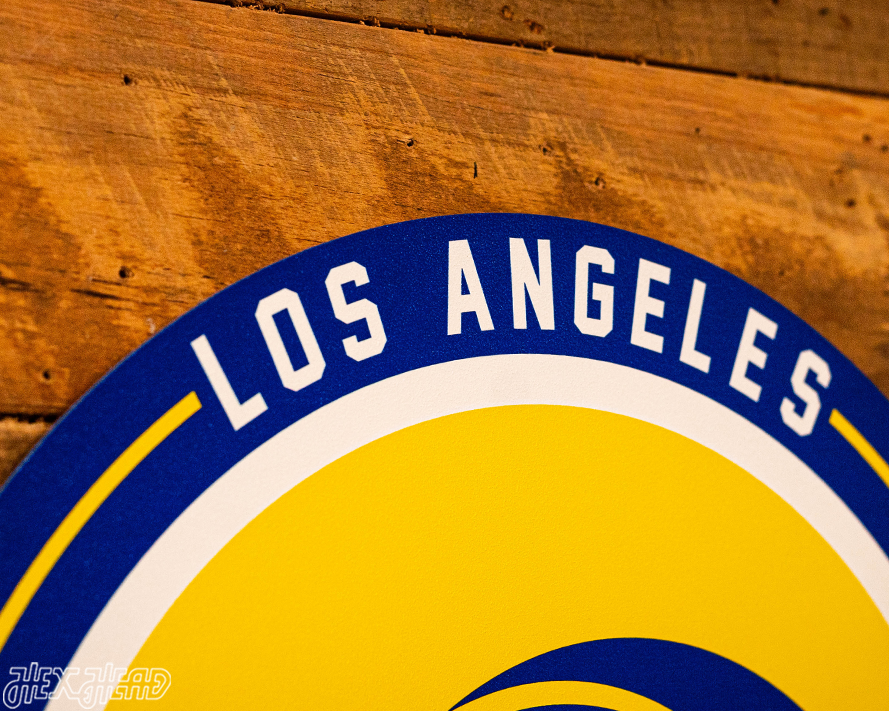 VARSITY Collection- Single Layer Los Angeles Rams Metal Wall Art