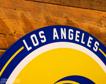 VARSITY Collection- Single Layer Los Angeles Rams Metal Wall Art