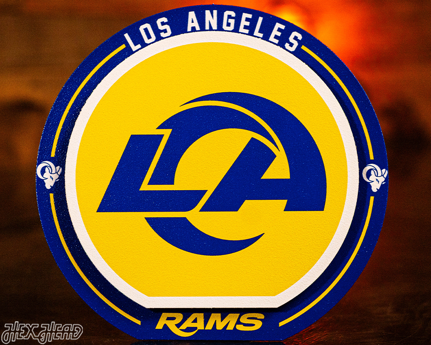 Los Angeles Rams "Double Play" On the Shelf or on the Wall Art