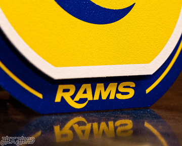 Los Angeles Rams "Double Play" On the Shelf or on the Wall Art