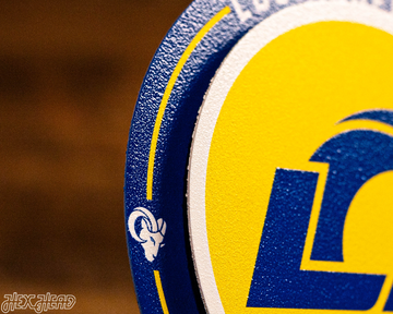 Los Angeles Rams "Double Play" On the Shelf or on the Wall Art