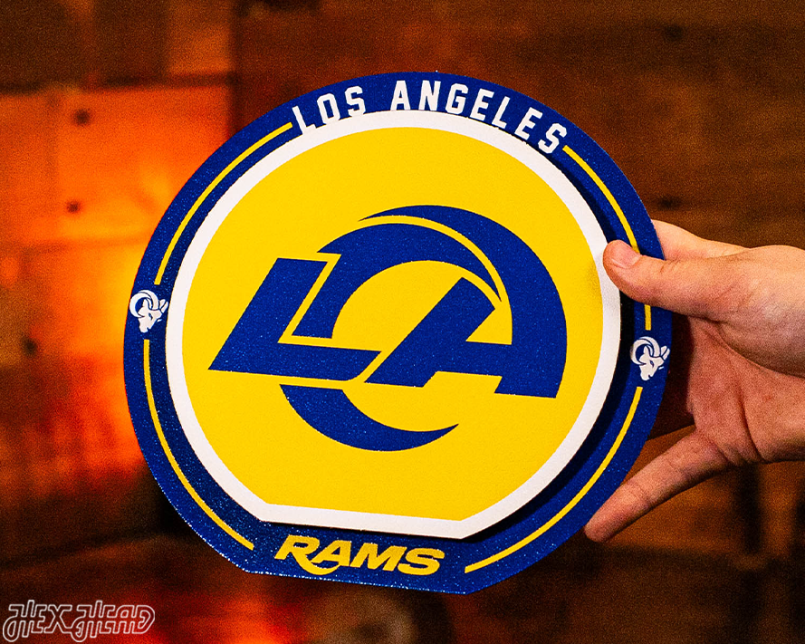 Los Angeles Rams "Double Play" On the Shelf or on the Wall Art