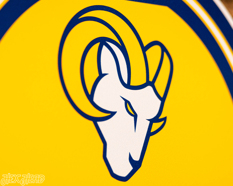 Los Angeles Rams Personalized Monogram Metal Art
