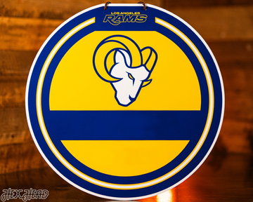 Los Angeles Rams Personalized Monogram Metal Art