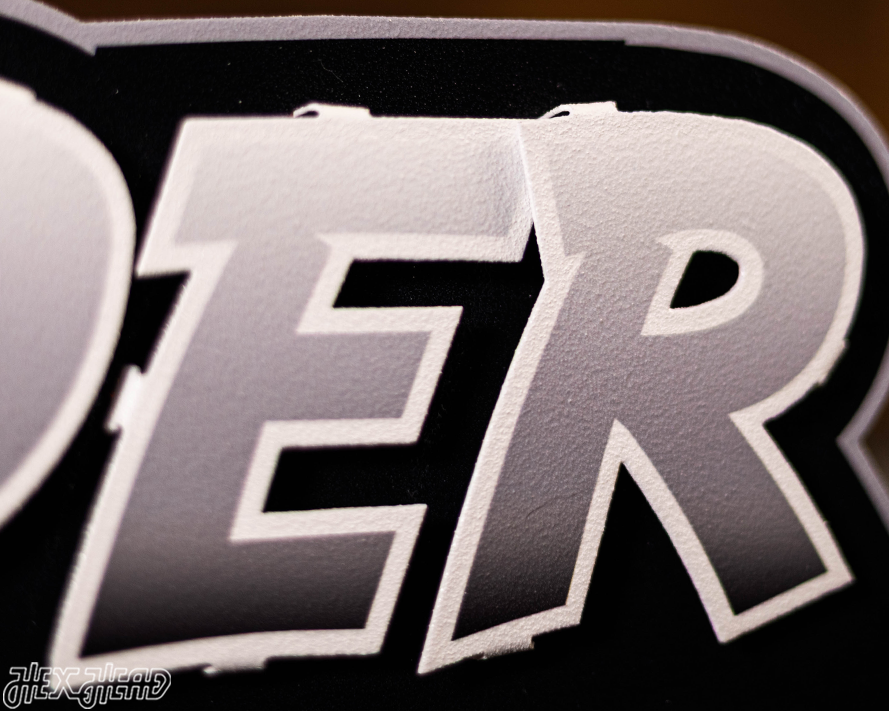 Las Vegas Raiders "Raider Nation" Wordmark 3D Metal Wall Art