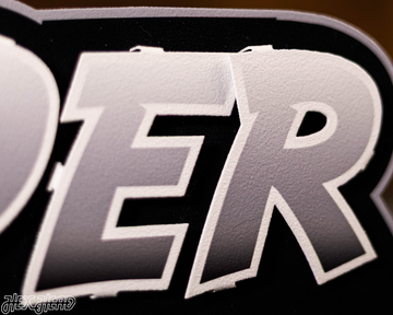 Las Vegas Raiders "Raider Nation" Wordmark 3D Metal Wall Art