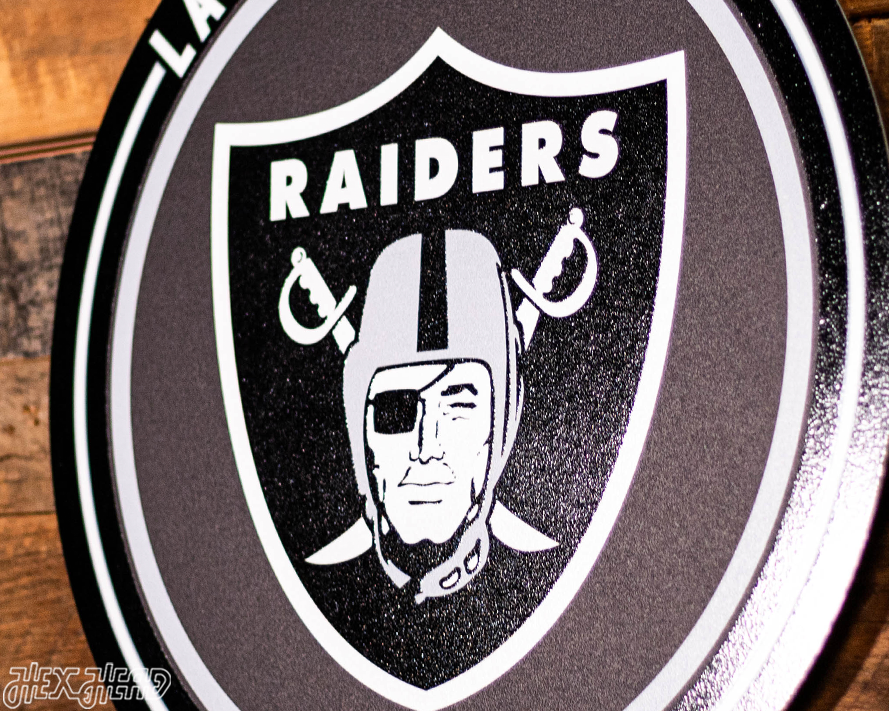 VARSITY Collection- Single Layer Las Vegas Raiders Metal Wall Art