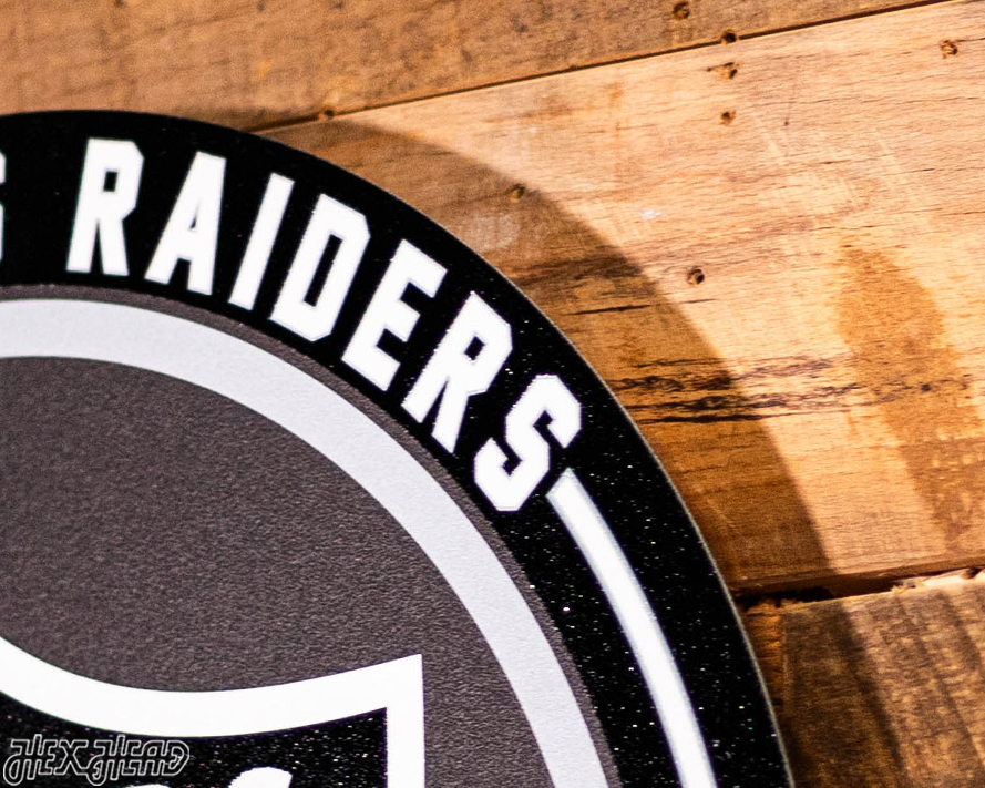VARSITY Collection- Single Layer Las Vegas Raiders Metal Wall Art
