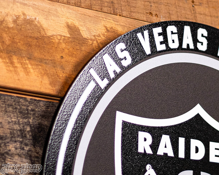 VARSITY Collection- Single Layer Las Vegas Raiders Metal Wall Art