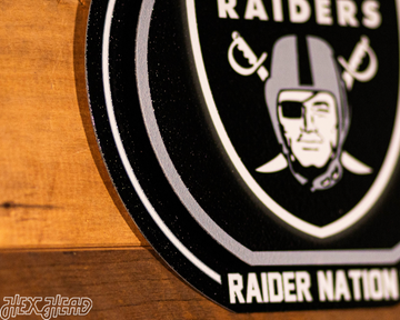 Las Vegas Raiders "Double Play" On the Shelf or on the Wall Art