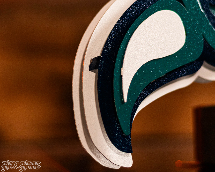 Miami Dolphins Throwback "1997" 3D Vintage Metal Wall Art