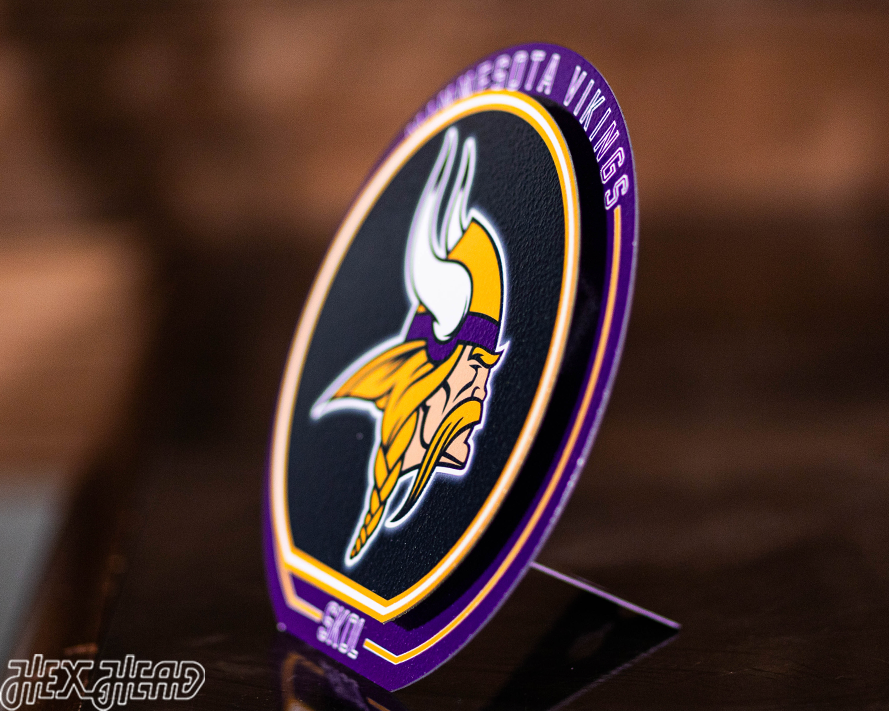 Minnesota Vikings "Double Play" On the Wall or on the Shelf