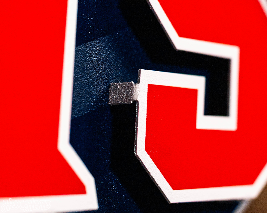 New England Patriots - Hex Head EXCLUSIVE "Go Pats" Wordmark 3D Metal Wall Art