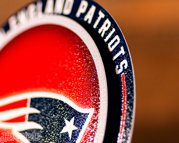 New England Patriots "Double Play" On the Shelf or on the Wall Art