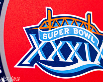 VARSITY Collection- Single Layer New England Patriots Super Bowl XXXIX Metal Wall Art