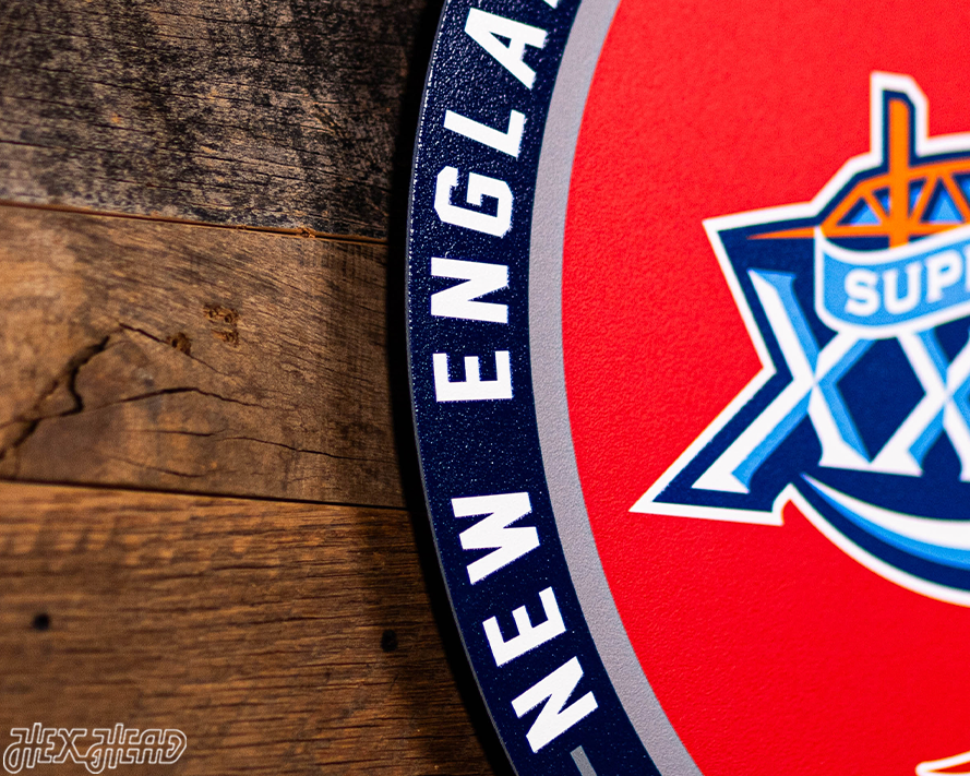 VARSITY Collection- Single Layer New England Patriots Super Bowl XXXIX Metal Wall Art