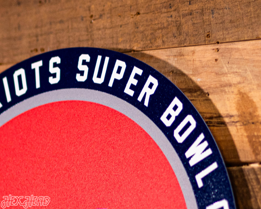 VARSITY Collection- Single Layer New England Patriots Super Bowl XXXIX Metal Wall Art