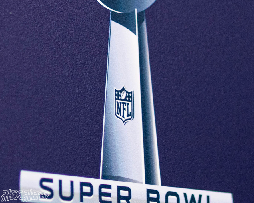 VARSITY Collection- Single Layer New England Patriots Super Bowl XLIX Metal Wall Art