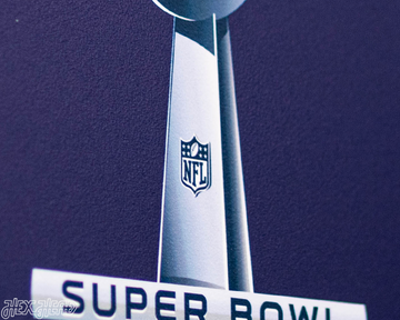 VARSITY Collection- Single Layer New England Patriots Super Bowl XLIX Metal Wall Art